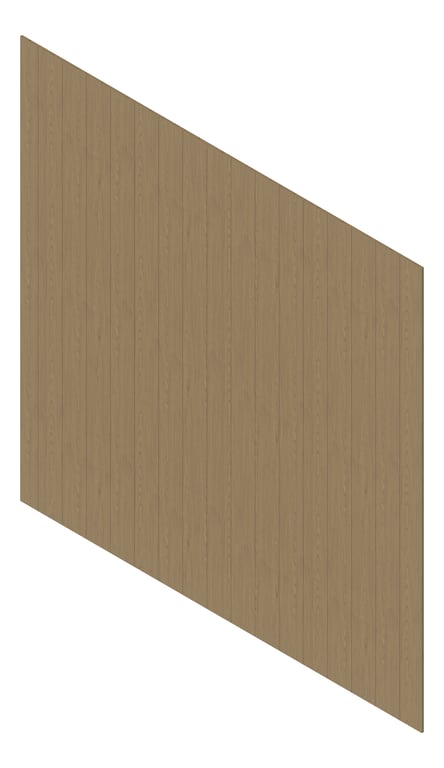 3D Presentation Image of Cladding Aluminium Deco VGroove Vertical CoastalSpottedGum Material