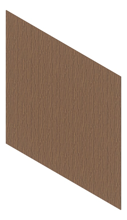 3D Presentation Image of Cladding Aluminium Deco VGroove Vertical GoldenGum Material