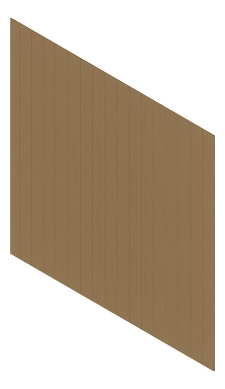 3D Presentation Image of Cladding Aluminium Deco VGroove Vertical SnowGum Material