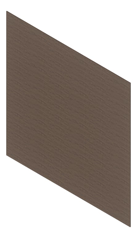 3D Presentation Image of Cladding Aluminium Deco WeatherBoard 160 AfricanBlackwood Material