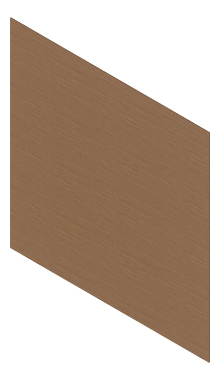 3D Presentation Image of Cladding Aluminium Deco WeatherBoard 160 SilkyOak Material
