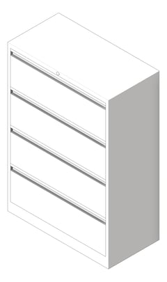 3D Shaded Image of Cabinet Filing Dexion FirstLine Lateral