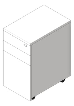 3D Shaded Image of Cabinet Pedestal Dexion FirstLine