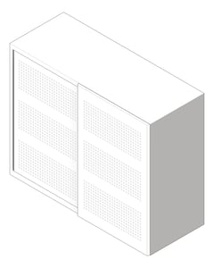 3D Shaded Image of Cabinet SlidingDoor Dexion Strata2