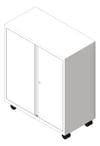 3D Shaded Image of Cabinet SwingDoor Dexion Strata2 Mobile