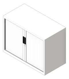 3D Shaded Image of Cabinet TambourDoor Dexion Strata2 Freestanding