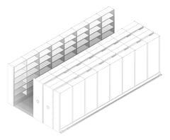3D Documentation Image of Shelving Track Dexion Eclipse Compactus Ultima