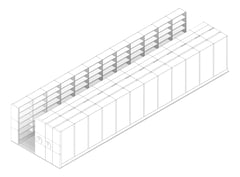 3D Documentation Image of Shelving Track Dexion MaxiDrive Compactus