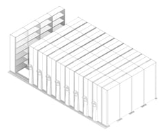 3D Documentation Image of Shelving Track Dexion MekDrive3 Compactus