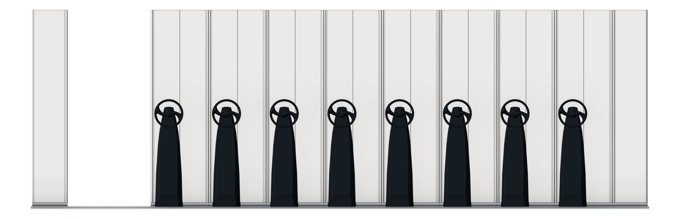Front Image of Shelving Track Dexion MekDrive3 Compactus