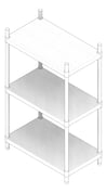 3D Documentation Image of Shelving Freestanding Dexion EasyFit Wire