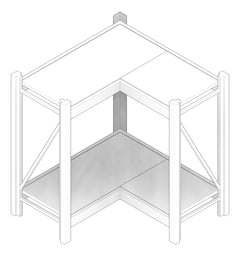 3D Documentation Image of Shelving Freestanding Dexion Longspan2 Corner