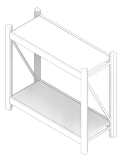 3D Documentation Image of Shelving Freestanding Dexion Longspan2 Linear