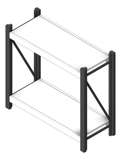 3D Shaded Image of Shelving Freestanding Dexion Longspan2 Linear