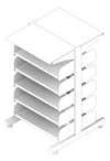 3D Documentation Image of Shelving Library Dexion Precision2 DoubleSided