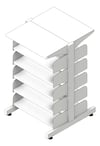 3D Shaded Image of Shelving Library Dexion Precision2 DoubleSided