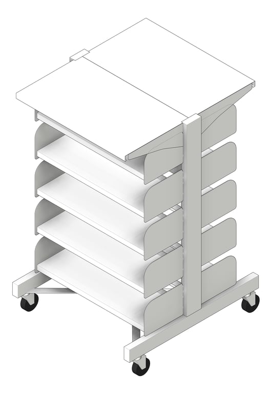 Navigate to Shelving Library Dexion Precision2 DoubleSided Mobile