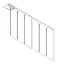 3D Shaded Image of OperableWall RemoteStack DormaHueppe Moveo Side