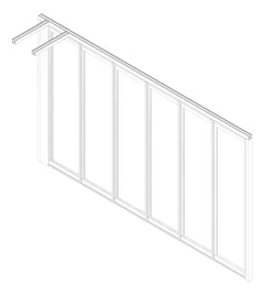 3D Documentation Image of OperableWall SideStack DormaHueppe Moveo Parallel