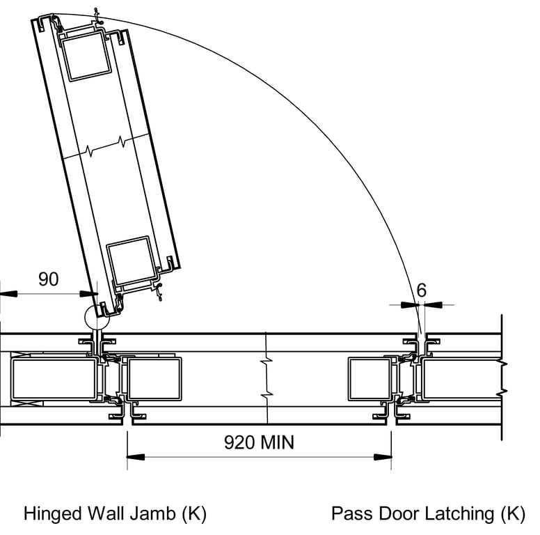 Navigate to VF100 - K-Type - Full Height Pass Door