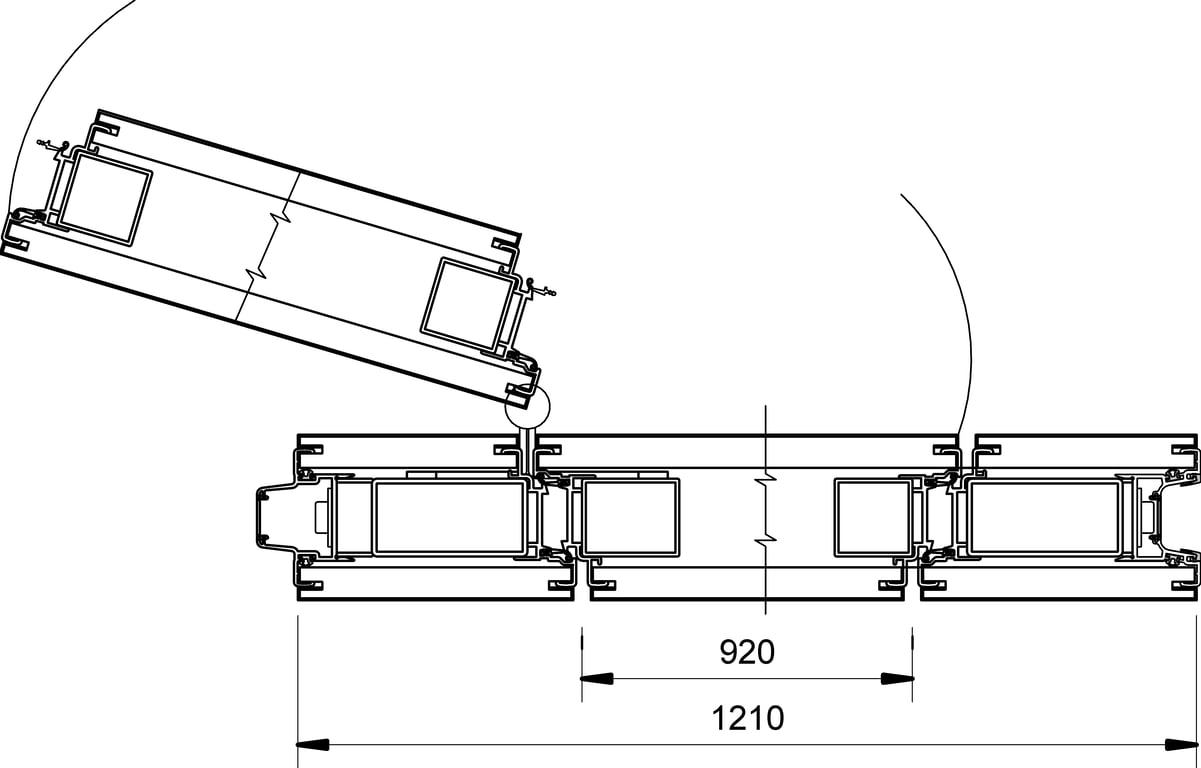 Navigate to VF100 - K-Type - Single Inset Pass Through Door