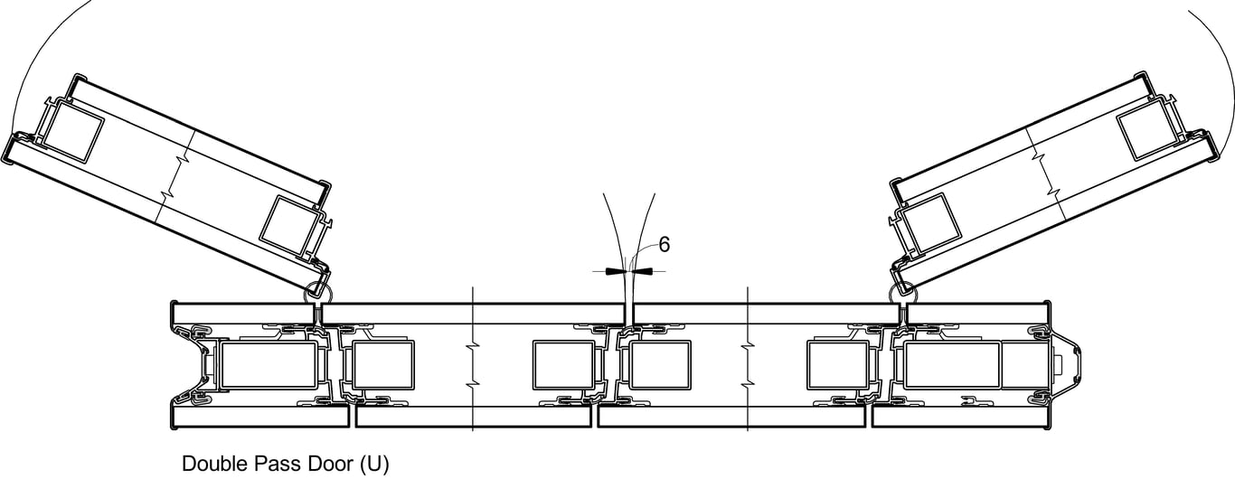 Navigate to VF100 - U-Type - Double Inset Pass Through Door