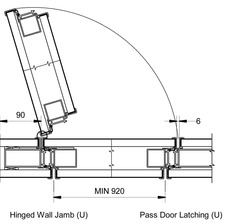 Navigate to VF100 - U-Type - Full Height Pass Door