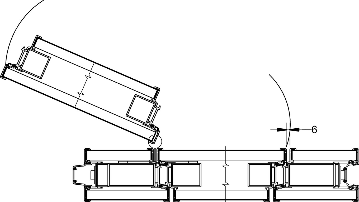 Navigate to VF100 - U-Type - Single Inset Pass Through Door