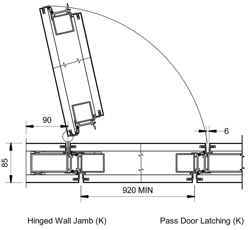 Navigate to VF85 - K-Type - Full Height Pass Door
