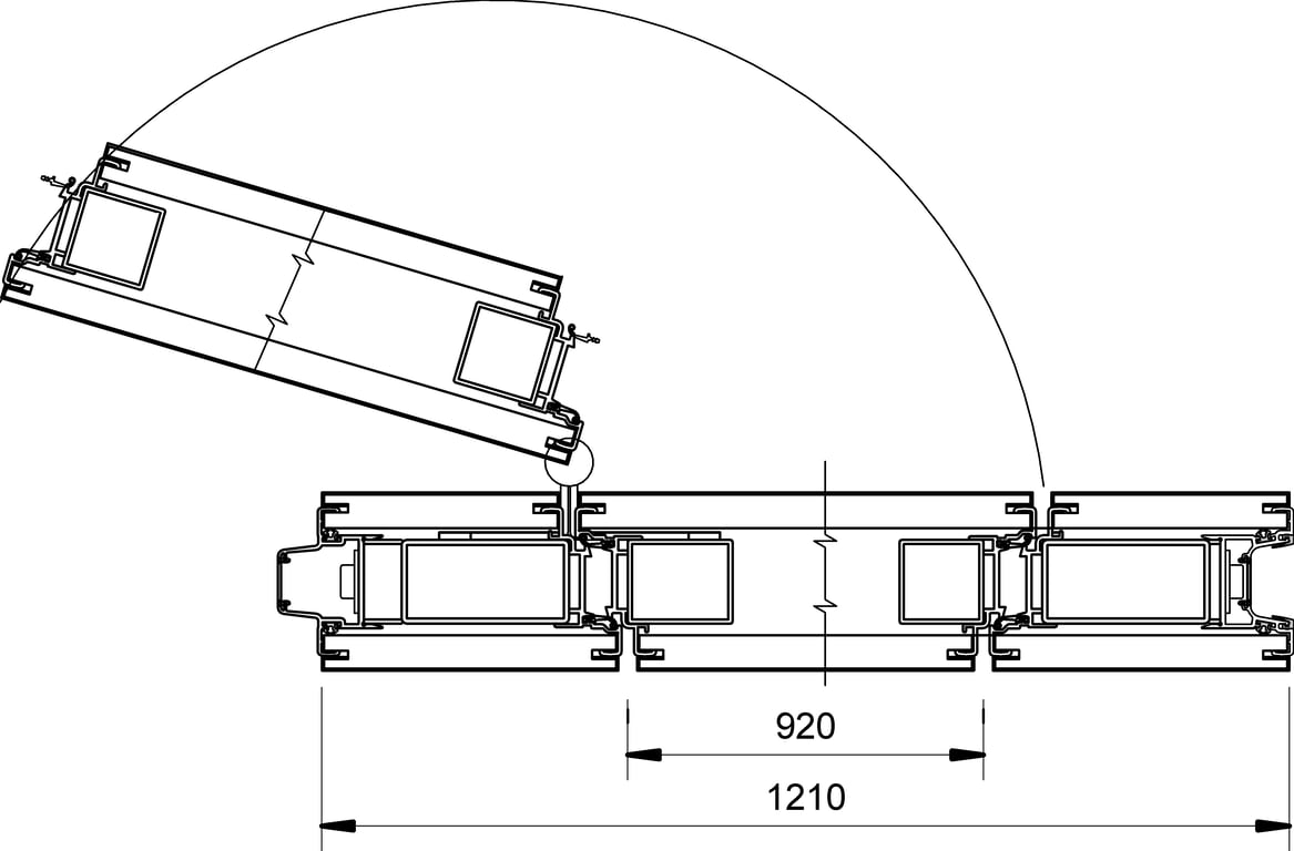 Navigate to VF85 - K-Type - Single Inset Pass Through Door