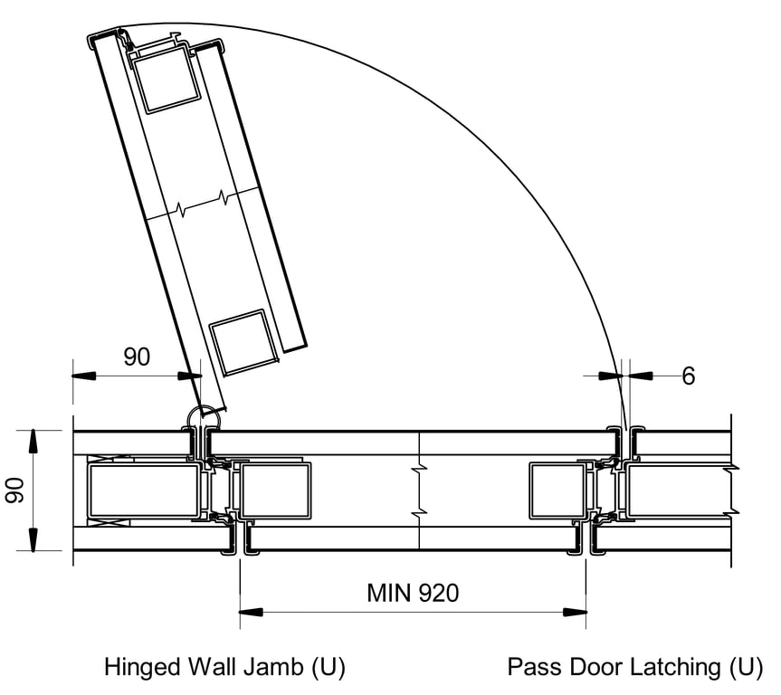 Navigate to VF85 - U-Type - Full Height Pass Door