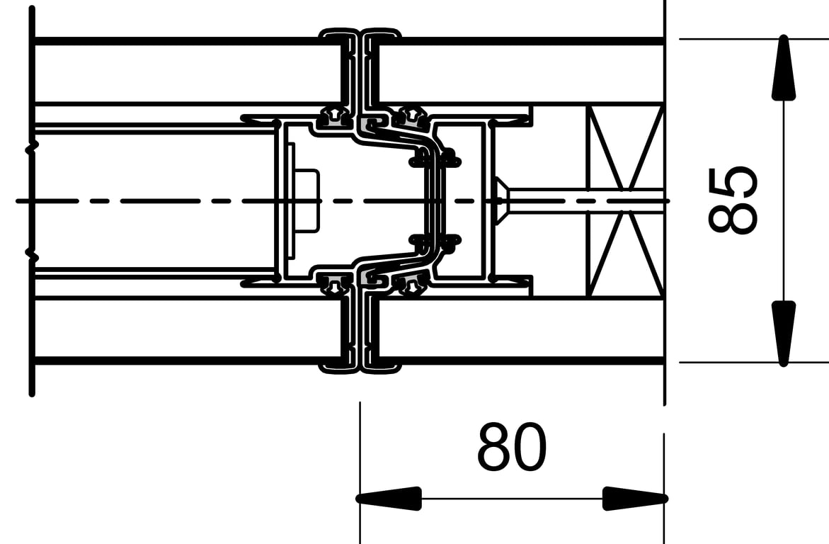 Navigate to VF85 - U-Type - SL Wall Jamb