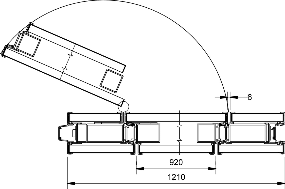Navigate to VF85 - U-Type - Single Inset Pass Through Door
