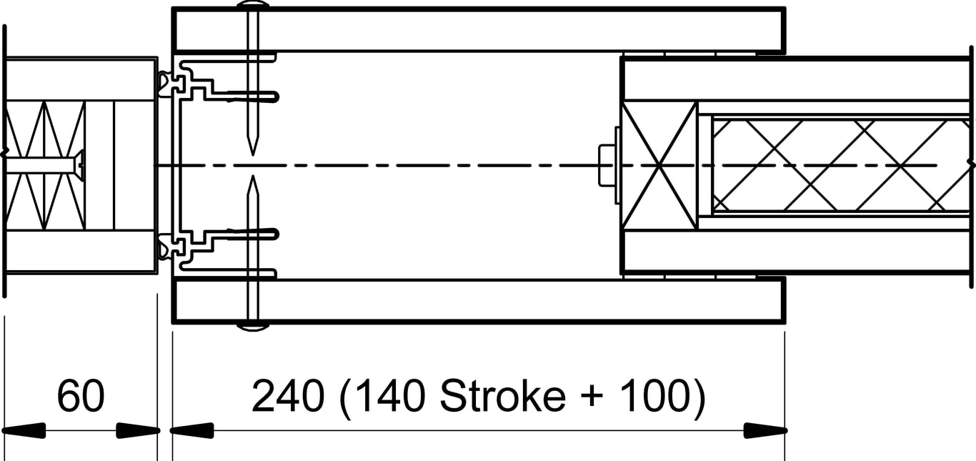 Navigate to VF85 - U-Type - Telescopic Element with Jamb