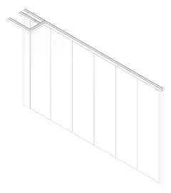 3D Documentation Image of OperableWall RemoteStack DormaHueppe Variflex Side
