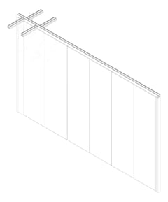 3D Documentation Image of OperableWall SideStack DormaHueppe Variflex Parallel