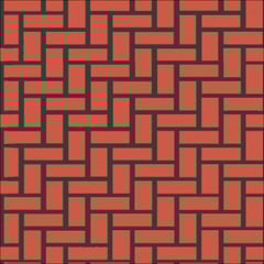  Image of Concrete Resurfacing DuluxAvista Stencil ClassicHerringbone JetBlack BrickRedBase