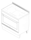 3D Documentation Image of Cooker Upright Electrolux Induction