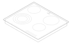 3D Documentation Image of Cooktop Electric Electrolux 600