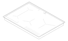 3D Documentation Image of Cooktop Electric Electrolux 700
