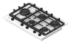 3D Shaded Image of Cooktop Gas Electrolux 750