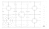 Plan Image of Cooktop Gas Electrolux 900 SideControl
