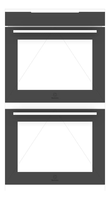 Front Image of Oven Electric Electrolux 600 Double