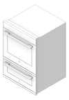 3D Shaded Image of Oven Electric Electrolux 600 Duo