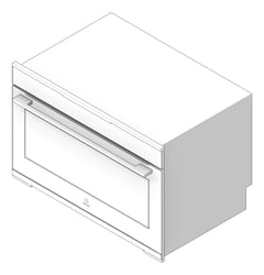 3D Shaded Image of Oven Electric Electrolux 900