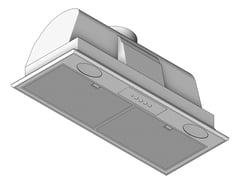 3D Shaded Image of Rangehood Integrated Electrolux 700