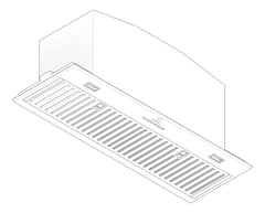 3D Documentation Image of Rangehood Integrated Electrolux 860 BaffleFilter