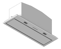 3D Shaded Image of Rangehood Integrated Electrolux 860 PerimeterExtraction