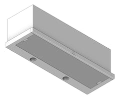 3D Shaded Image of Rangehood SlideOut Electrolux 900
