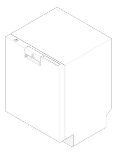 3D Documentation Image of Dishwasher BuiltUnder Electrolux
